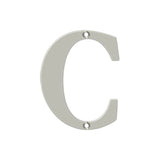 Deltana - 4'' Residential Letter C - Brushed Nickel