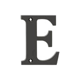 Deltana - 4'' Residential Letter E - Oil-rubbed Bronze
