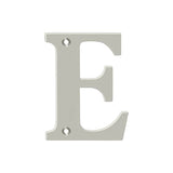 Deltana - 4'' Residential Letter E - Brushed Nickel