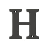 Deltana - 4'' Residential Letter H - Oil-rubbed Bronze
