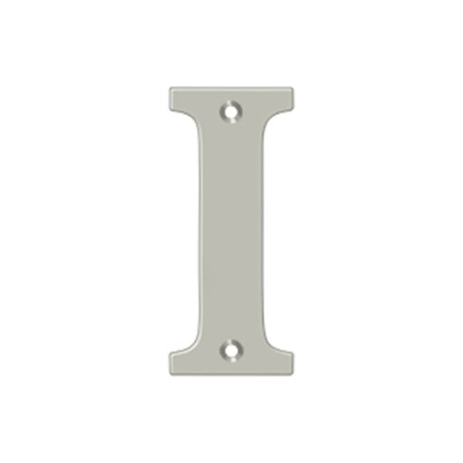 Deltana - 4'' Residential Letter I - Brushed Nickel
