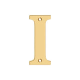 Deltana - 4'' Residential Letter I - PVD Polished Brass