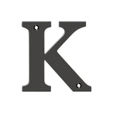 Deltana - 4'' Residential Letter K - Oil-rubbed Bronze