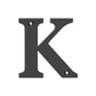 Deltana - 4'' Residential Letter K - Oil-rubbed Bronze