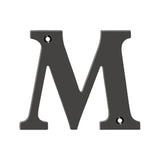 Deltana - 4'' Residential Letter M - Oil-rubbed Bronze