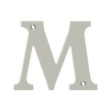 Deltana - 4'' Residential Letter M - Brushed Nickel