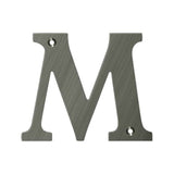 Deltana - 4'' Residential Letter M - Antique Nickel