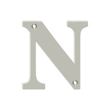 Deltana - 4'' Residential Letter N - Brushed Nickel