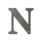 Deltana - 4'' Residential Letter N - Antique Nickel
