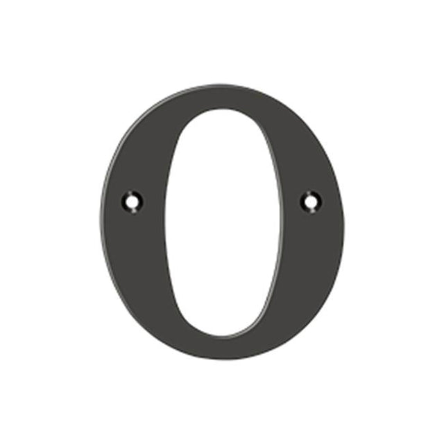 Deltana - 4'' Residential Letter O - Oil-rubbed Bronze