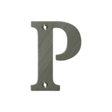 Deltana - 4'' Residential Letter P - Antique Nickel