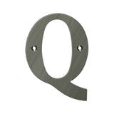 Deltana - 4'' Residential Letter Q - Antique Nickel