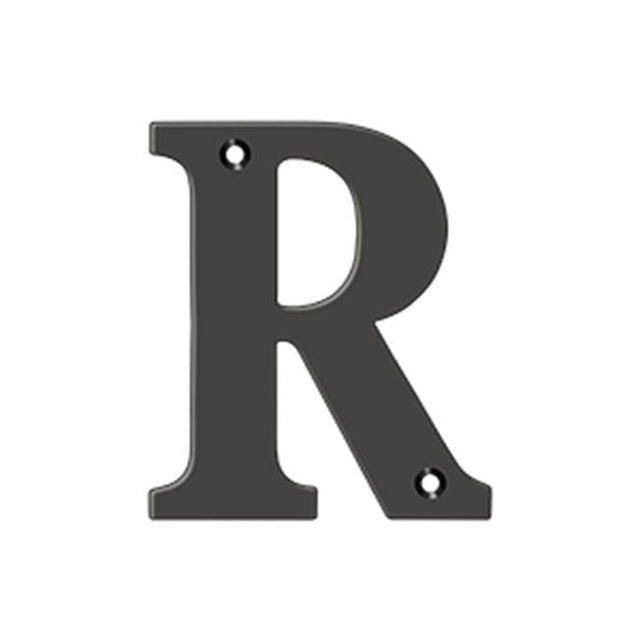 Deltana - 4'' Residential Letter R - Oil-rubbed Bronze