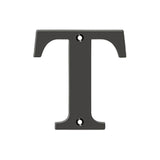 Deltana - 4'' Residential Letter T - Oil-rubbed Bronze