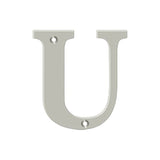 Deltana - 4'' Residential Letter U - Brushed Nickel