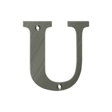 Deltana - 4'' Residential Letter U - Antique Nickel