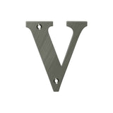 Deltana - 4'' Residential Letter V - Antique Nickel