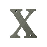 Deltana - 4'' Residential Letter X - Antique Nickel