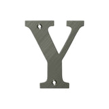 Deltana - 4'' Residential Letter Y - Antique Nickel