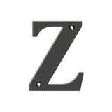 Deltana - 4'' Residential Letter Z - Oil-rubbed Bronze