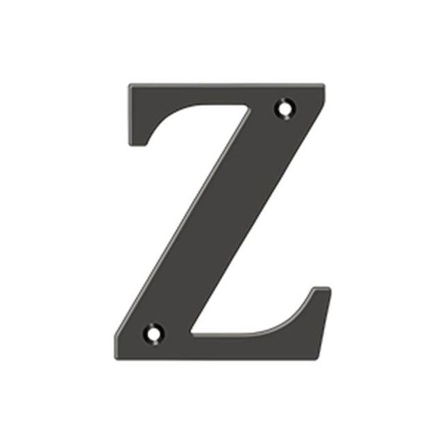 Deltana - 4'' Residential Letter Z - Oil-rubbed Bronze