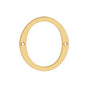 Deltana - 4'' Numbers, Solid Brass - PVD Polished Brass