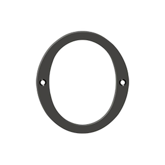 Deltana - 4'' Numbers, Solid Brass - Oil-rubbed Bronze