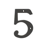 Deltana - 4'' Numbers, Solid Brass - Oil-rubbed Bronze
