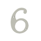 Deltana - 4'' Numbers, Solid Brass - Brushed Nickel