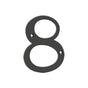 Deltana - 4'' Numbers, Solid Brass - Oil-rubbed Bronze
