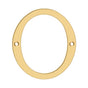 Deltana - 6'' Numbers, Solid Brass - PVD Polished Brass