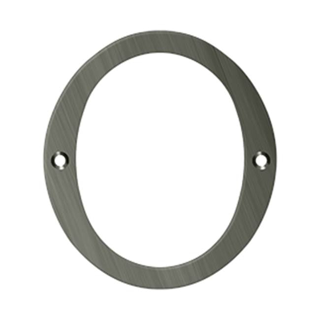 Deltana - 6'' Numbers, Solid Brass - Antique Nickel