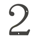 Deltana - 6'' Numbers, Solid Brass - Oil-rubbed Bronze