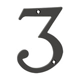 Deltana - 6'' Numbers, Solid Brass - Oil-rubbed Bronze