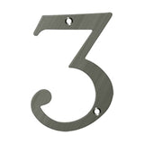Deltana - 6'' Numbers, Solid Brass - Antique Nickel
