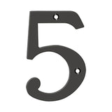 Deltana - 6'' Numbers, Solid Brass - Oil-rubbed Bronze