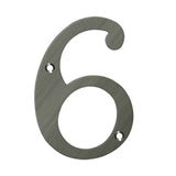 Deltana - 6'' Numbers, Solid Brass - Antique Nickel