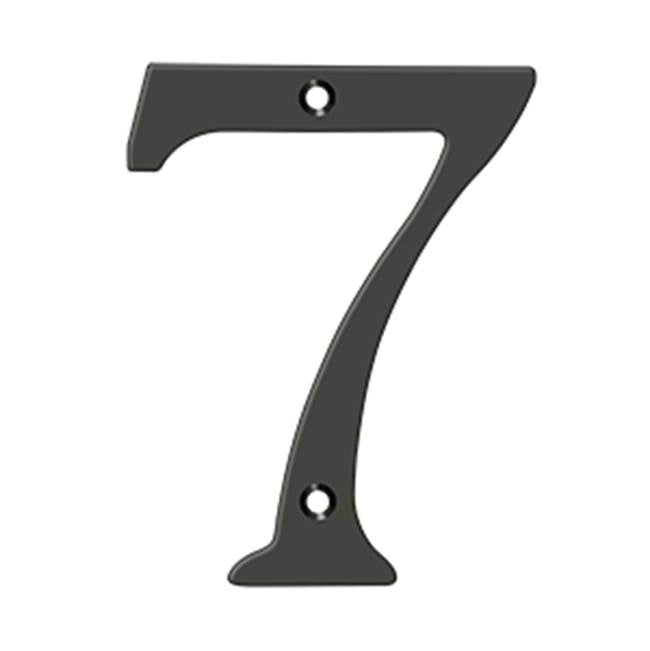 Deltana - 6'' Numbers, Solid Brass - Oil-rubbed Bronze