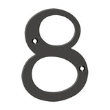 Deltana - 6'' Numbers, Solid Brass - Oil-rubbed Bronze