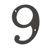 Deltana - 6'' Numbers, Solid Brass - Oil-rubbed Bronze