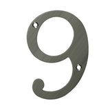 Deltana - 6'' Numbers, Solid Brass - Antique Nickel