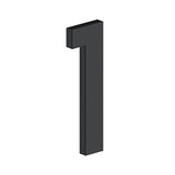 Deltana - 4'' NUMBER 1, B SERIES WITH RISERS, STAINLESS STEEL - Paint Black