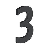 Deltana - 4'' NUMBER 3, B SERIES WITH RISERS, STAINLESS STEEL - Paint Black