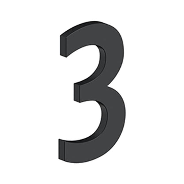 Deltana - 4'' NUMBER 3, B SERIES WITH RISERS, STAINLESS STEEL - Paint Black
