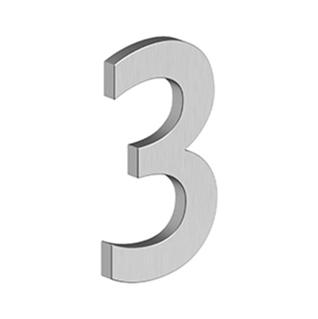 Deltana - 4'' NUMBER 3, B SERIES WITH RISERS, STAINLESS STEEL - Brushed Stainless