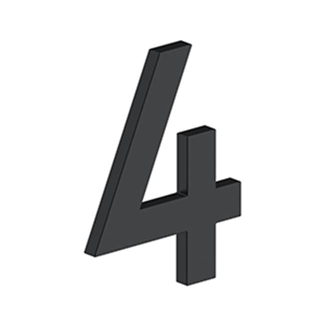 Deltana - 4'' NUMBER 4, B SERIES WITH RISERS, STAINLESS STEEL - Paint Black