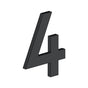 Deltana - 4'' NUMBER 4, B SERIES WITH RISERS, STAINLESS STEEL - Paint Black