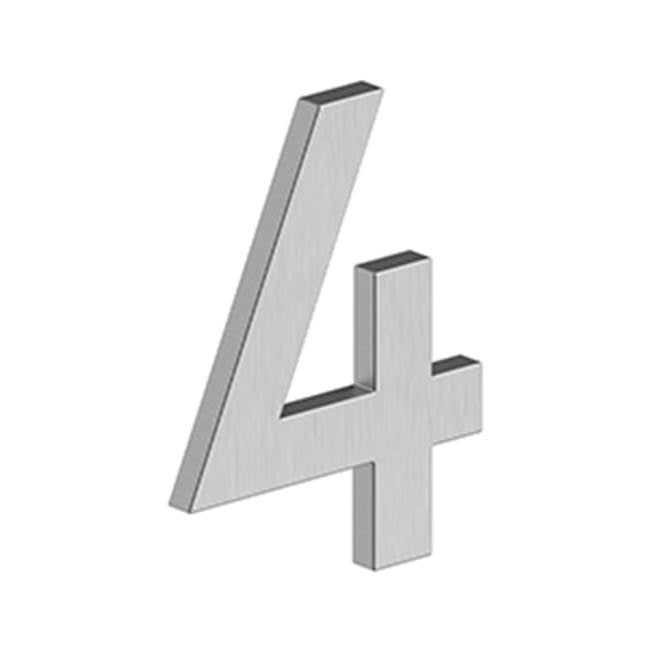 Deltana - 4'' NUMBER 4, B SERIES WITH RISERS, STAINLESS STEEL - Brushed Stainless