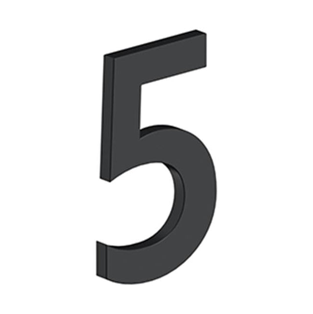 Deltana - 4'' NUMBER 5, B SERIES WITH RISERS, STAINLESS STEEL - Paint Black