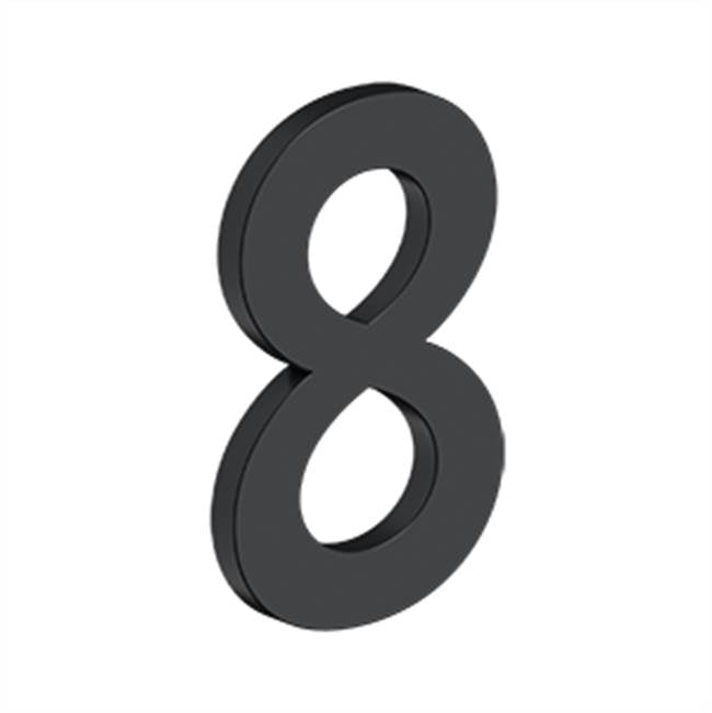 Deltana - 4'' NUMBER 8, B SERIES WITH RISERS, STAINLESS STEEL - Paint Black